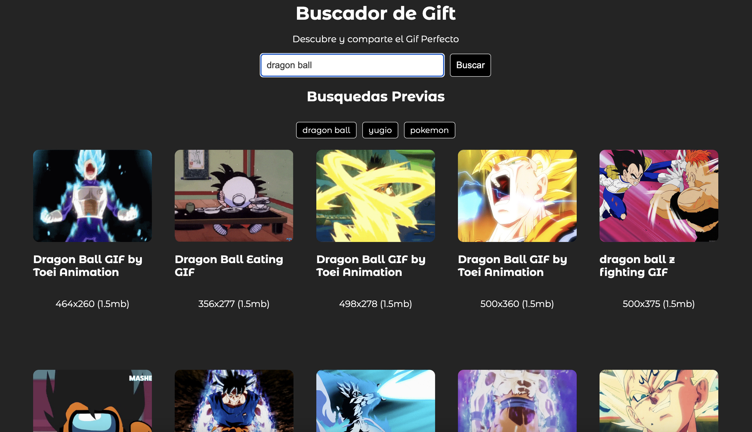 Gifs Search App with React + Vite